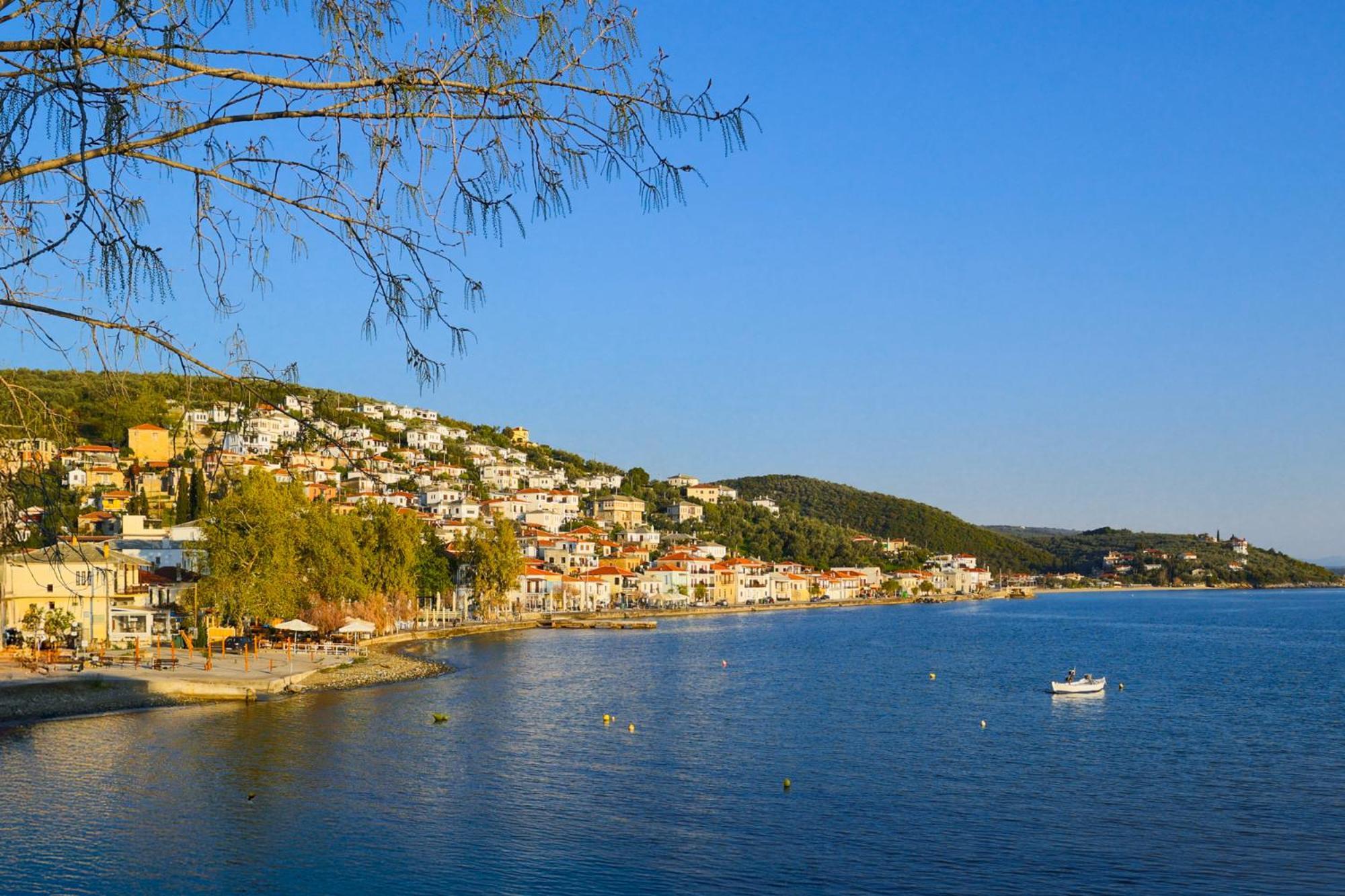 Με Θέα Το Ηλιοβασιλεμα 2 Villa Áfissos Eksteriør bilde